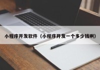 小程序開發(fā)軟件（小程序開發(fā)一個多少錢?。? /></a>
		</div>
		<div   id=