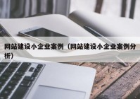 網(wǎng)站建設小企業(yè)案例（網(wǎng)站建設小企業(yè)案例分析）