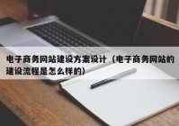 電子商務網站建設方案設計（電子商務網站的建設流程是怎么樣的）